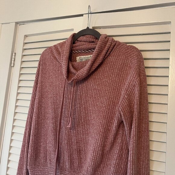 Anthropologie Saturday Sunday 'Whistler' pullover cowlneck small pink heathered - Picture 4 of 9